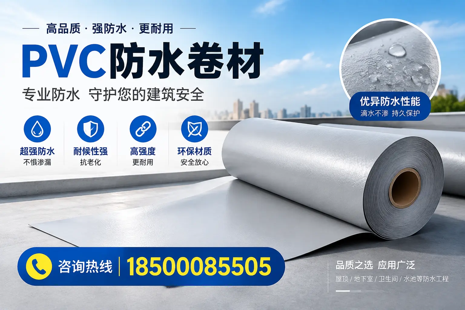 无锡地区pvc防水卷材的市场现状与发展趋势