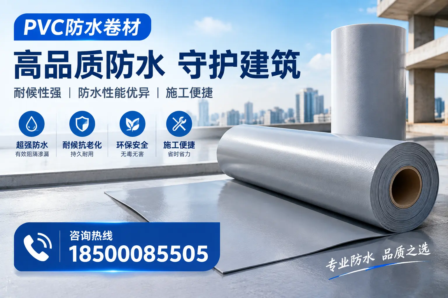PVC防水卷材的防水效果评测，适合无锡的科学依据